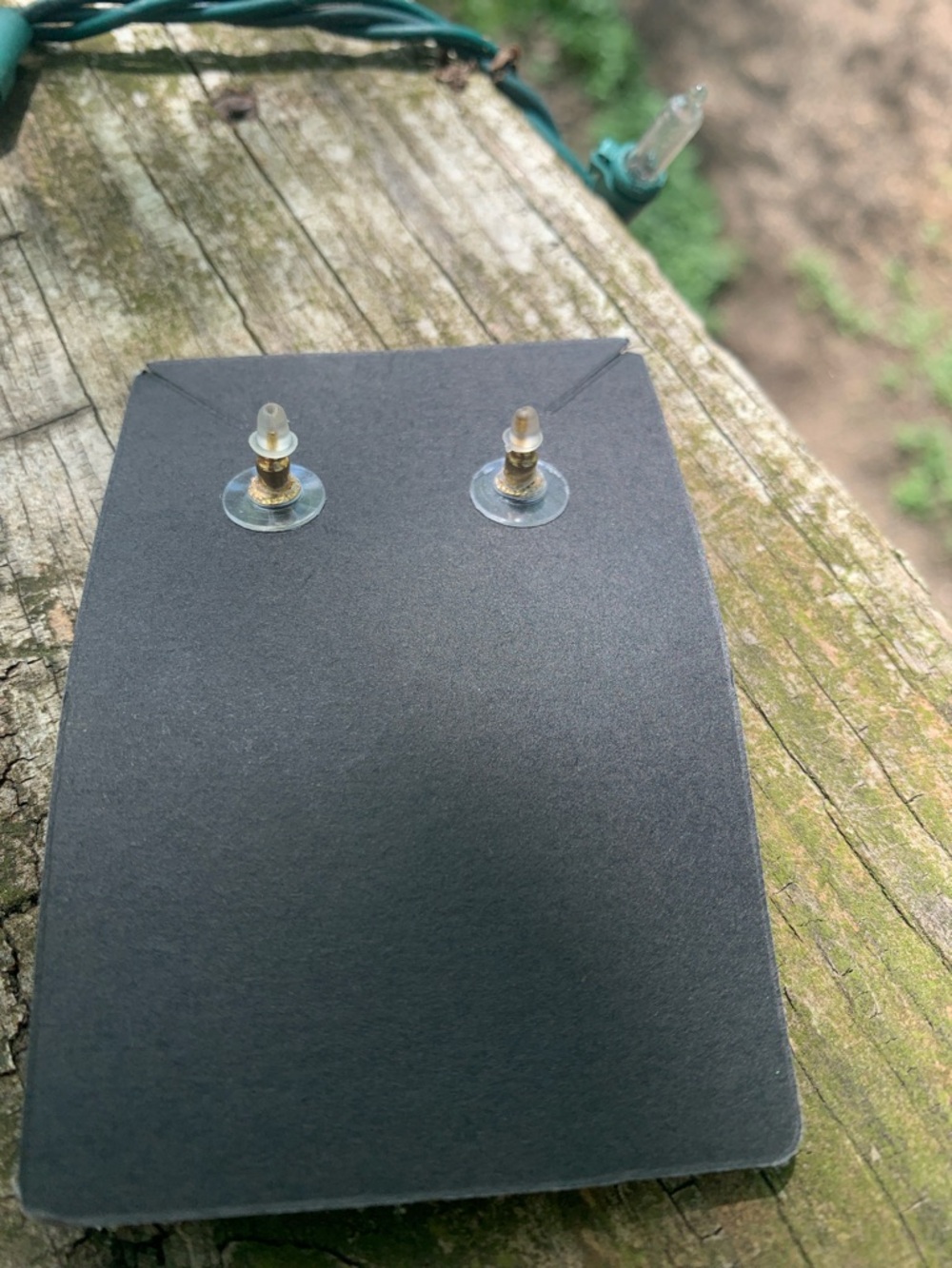 NWT Anthropologie Gold Beetle Drop Earrings with Iridescent Abalone and Pearl - Picture 4 of 6